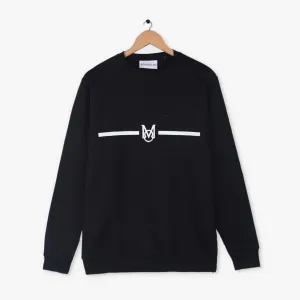 MO - Men 'Black' Moncler Hybrid Logo Fleece Sweatshirt MO662