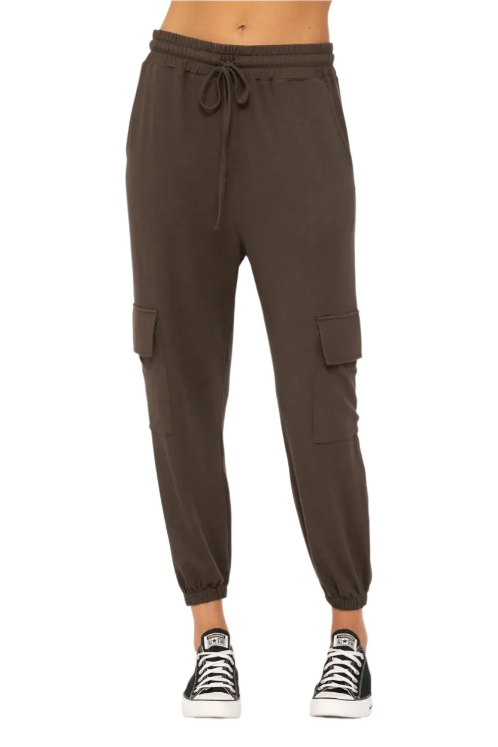 Mono B Brushed Hacci Cargo Lounge Jogger Pant KP5082