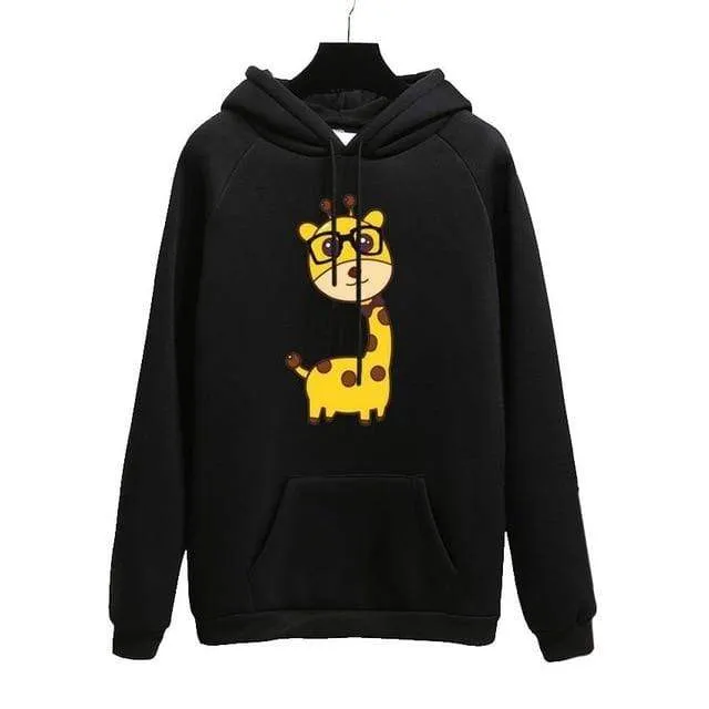 Oh Yes Letter Harajuku Winter Fleece Pullover