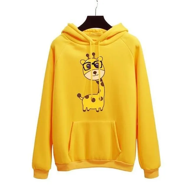 Oh Yes Letter Harajuku Winter Fleece Pullover