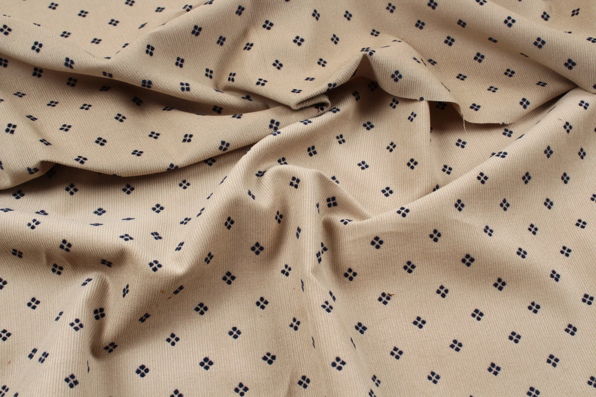 Organic Cotton Baby Corduroy - Flock Print