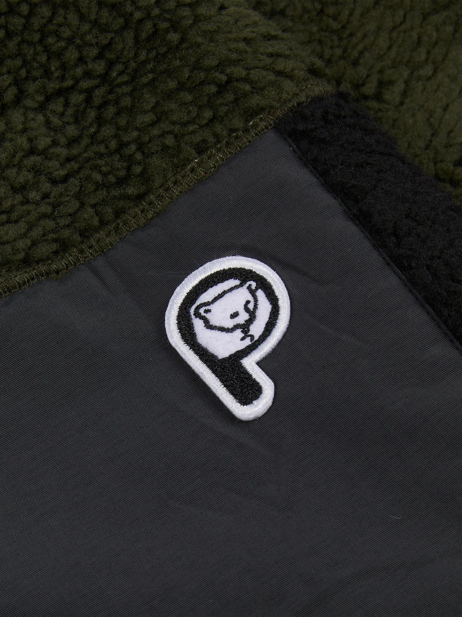 P Bear Borg Fleece Jacket in Castlerock