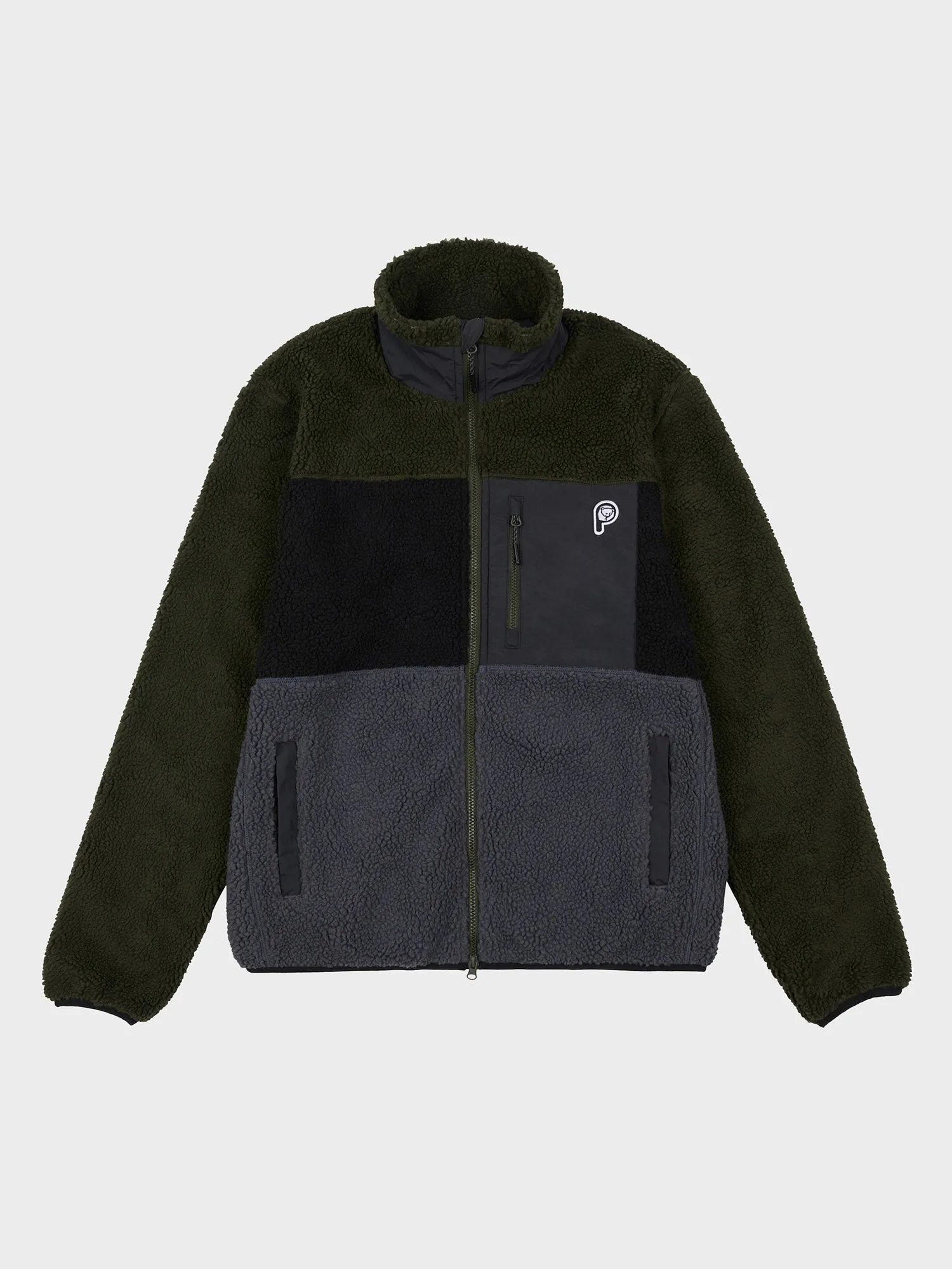 P Bear Borg Fleece Jacket in Castlerock