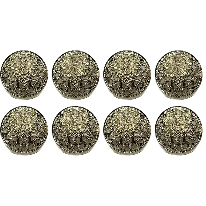 Petal Perfection Metal Buttons(8 Big   8 Small)