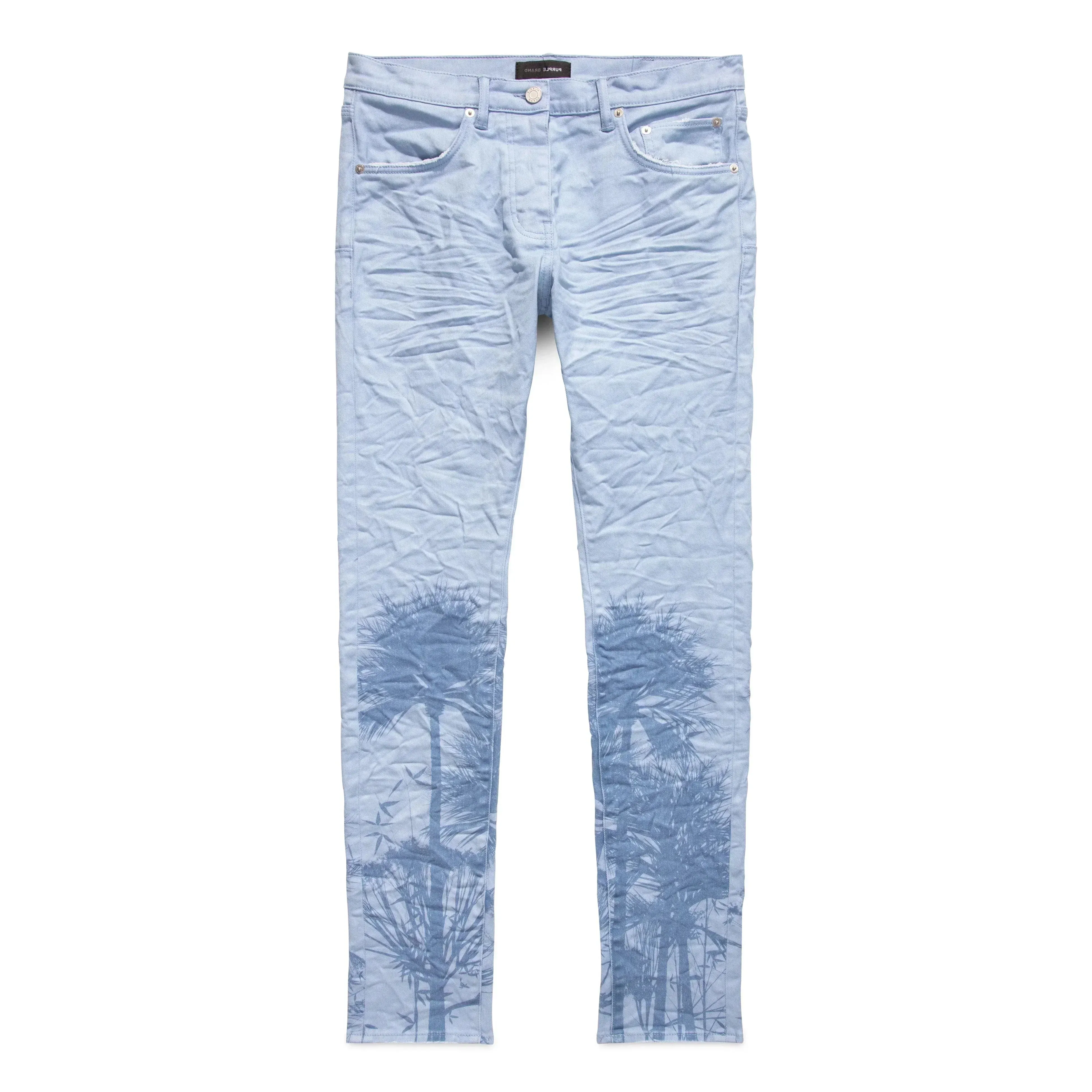 Purple Brand P001 Palms Print Jean