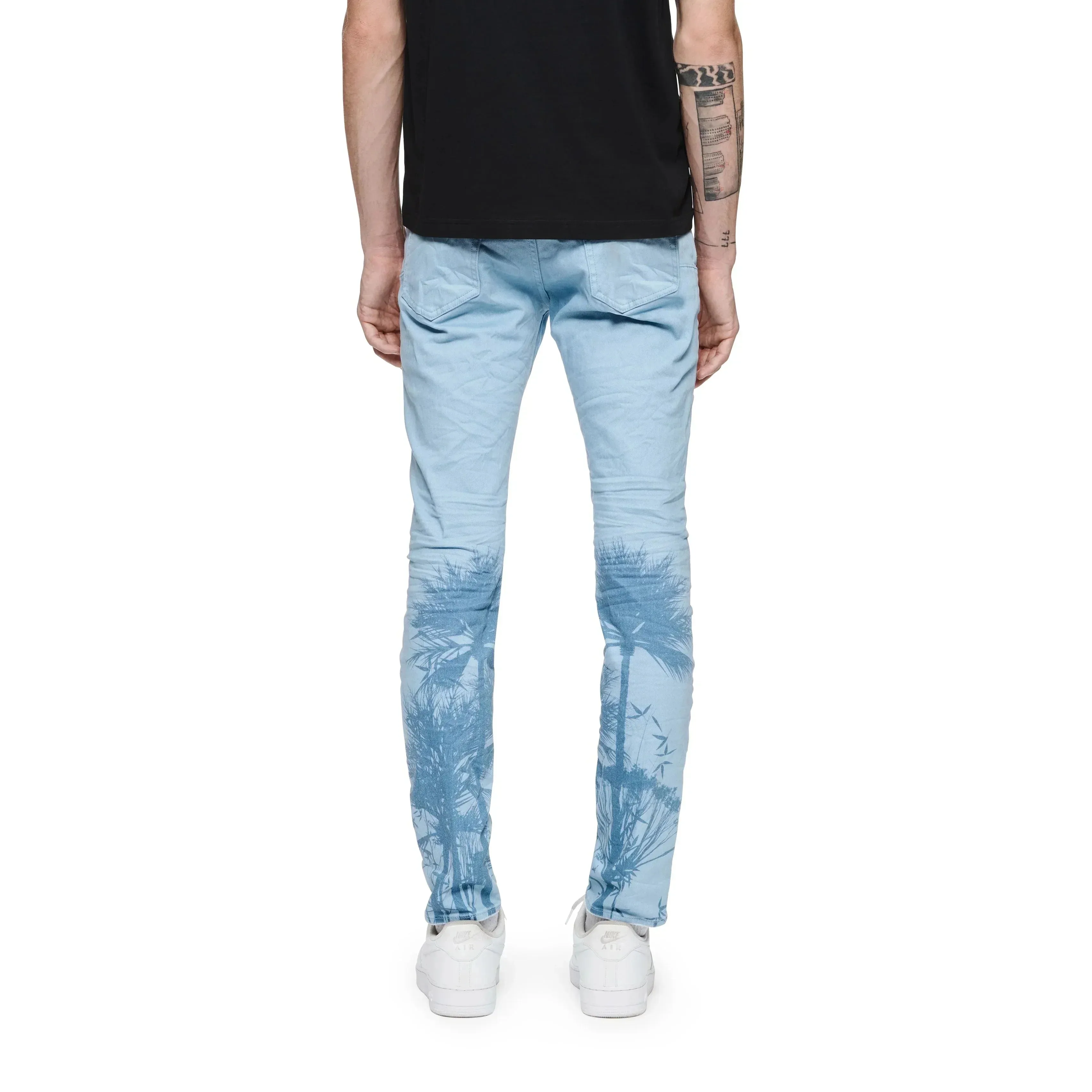 Purple Brand P001 Palms Print Jean