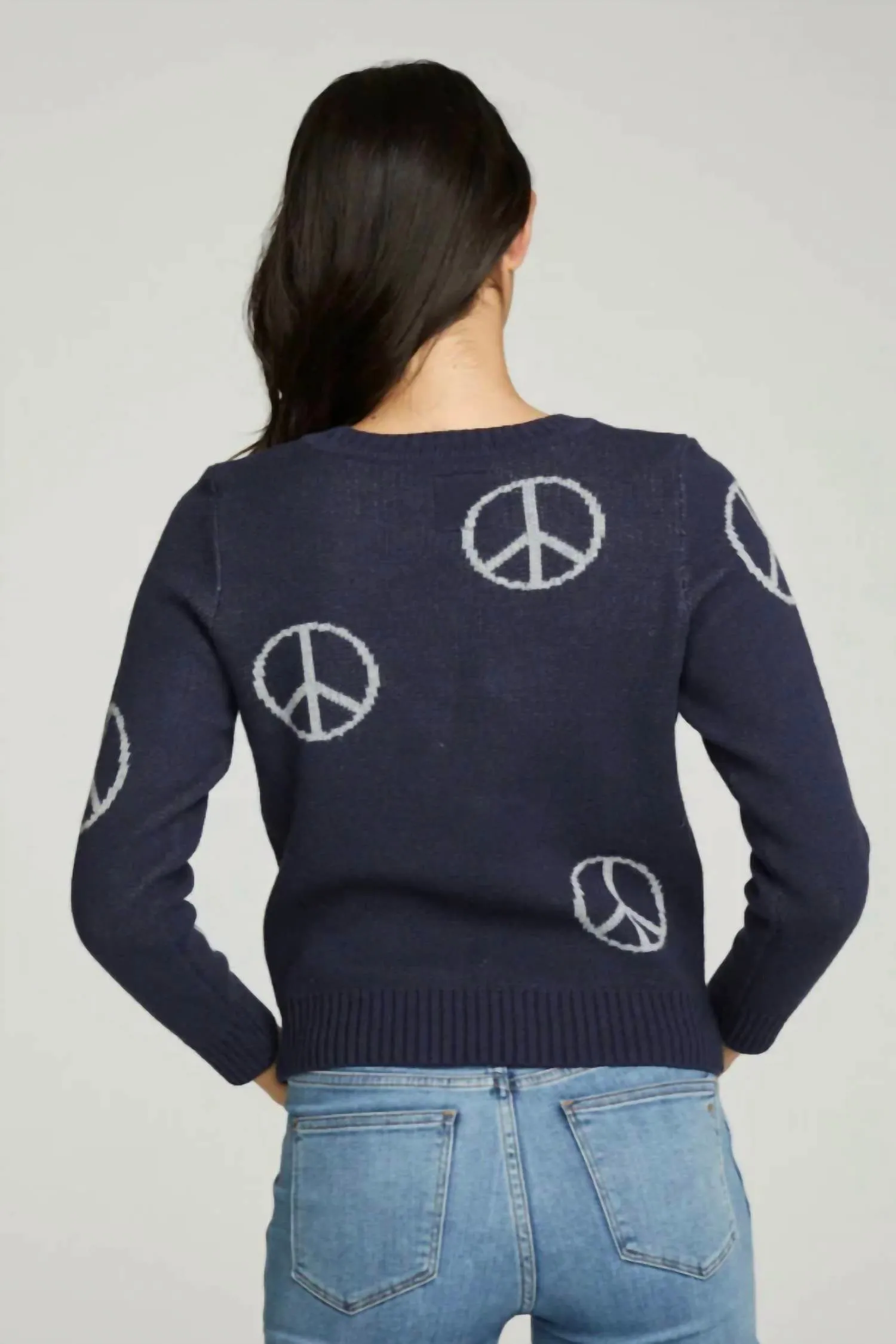 "all Over Peace" Instaria Sweater In Avalon