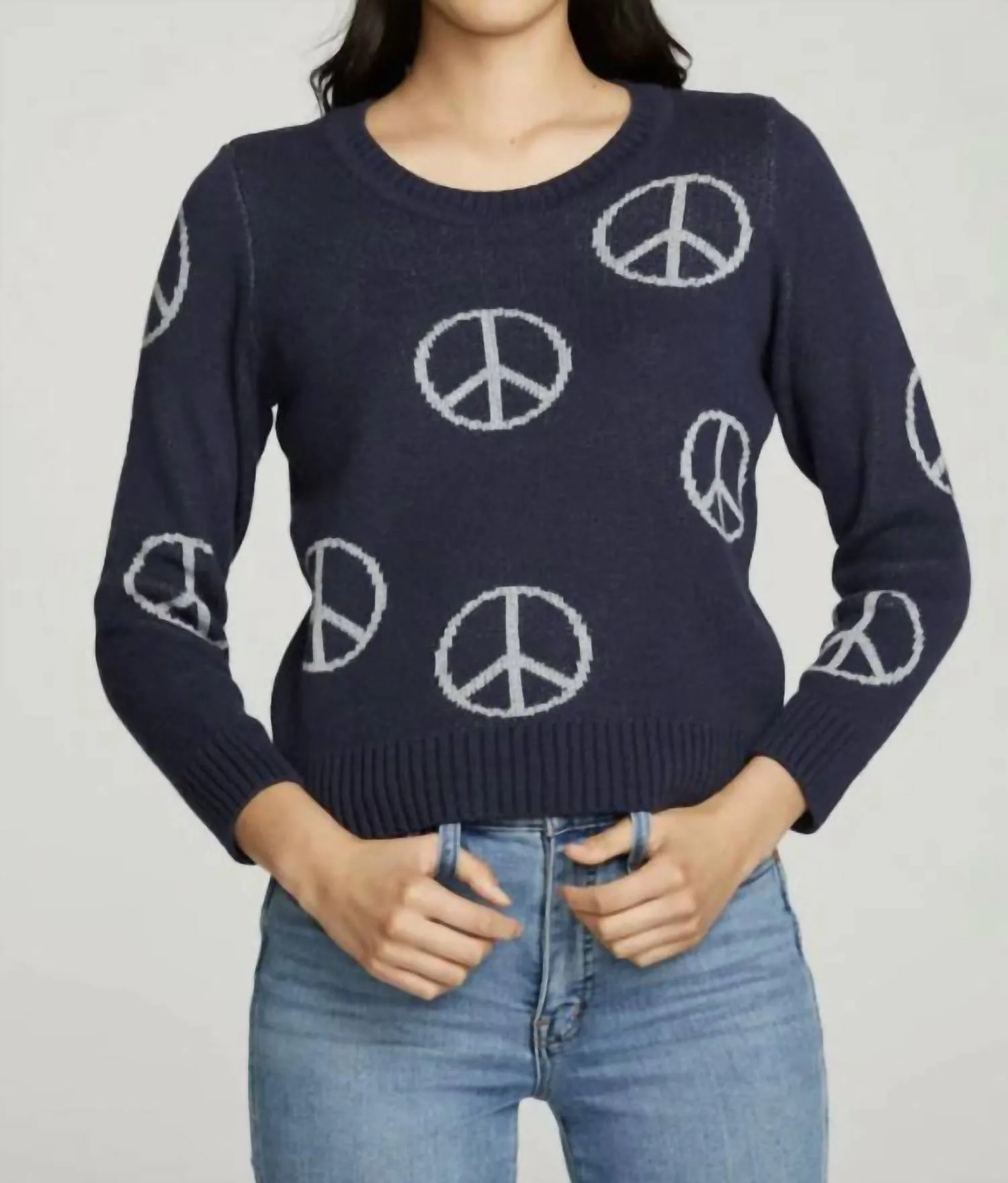 "all Over Peace" Instaria Sweater In Avalon