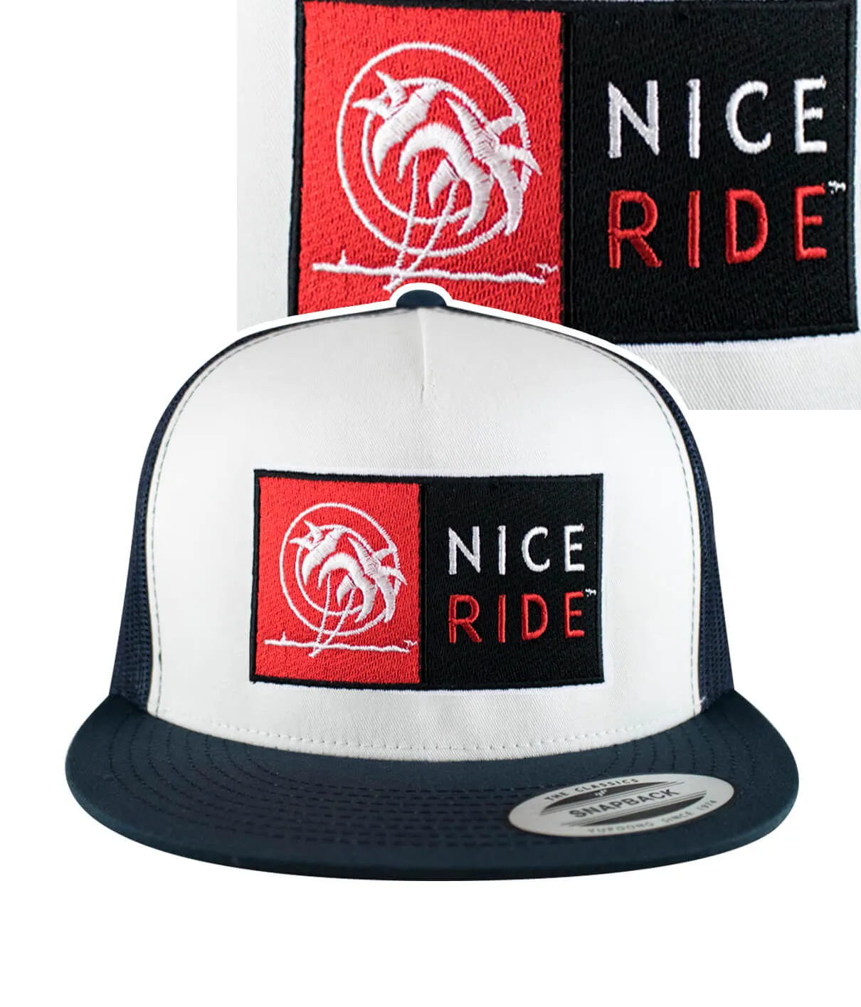 "N-R Combo" Navy Blue Trucker Hat