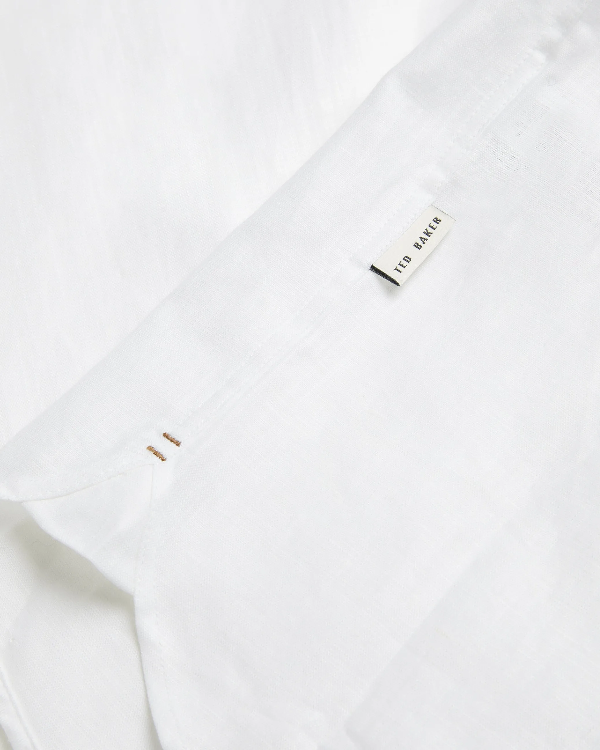 Romeos Ls Linen Shirt White