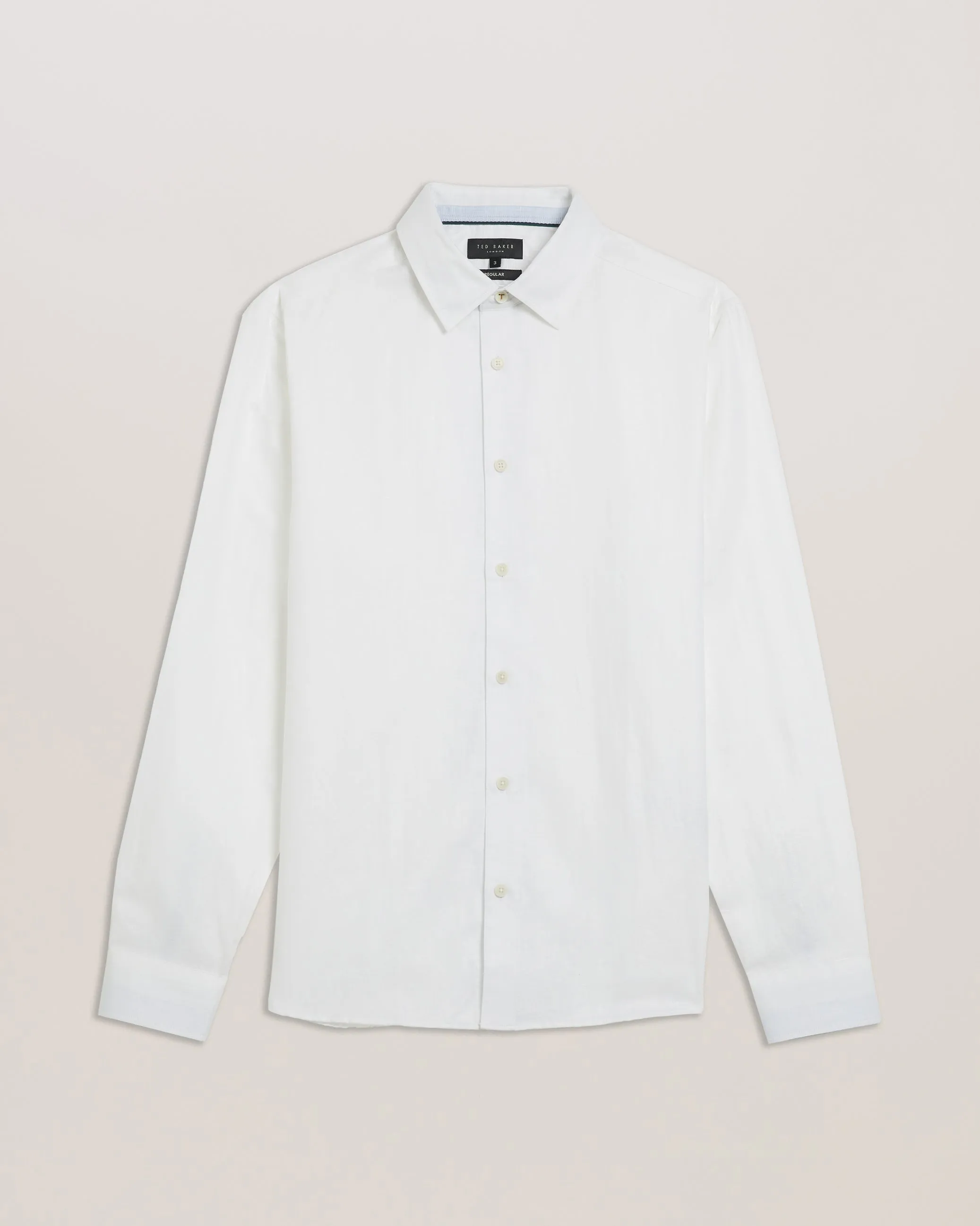 Romeos Ls Linen Shirt White