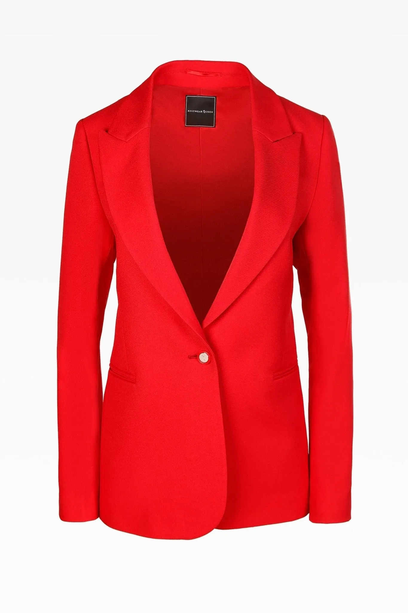 Sam German Red Single Breasted Jacket: Tailored Elegance Essential for Modern Women