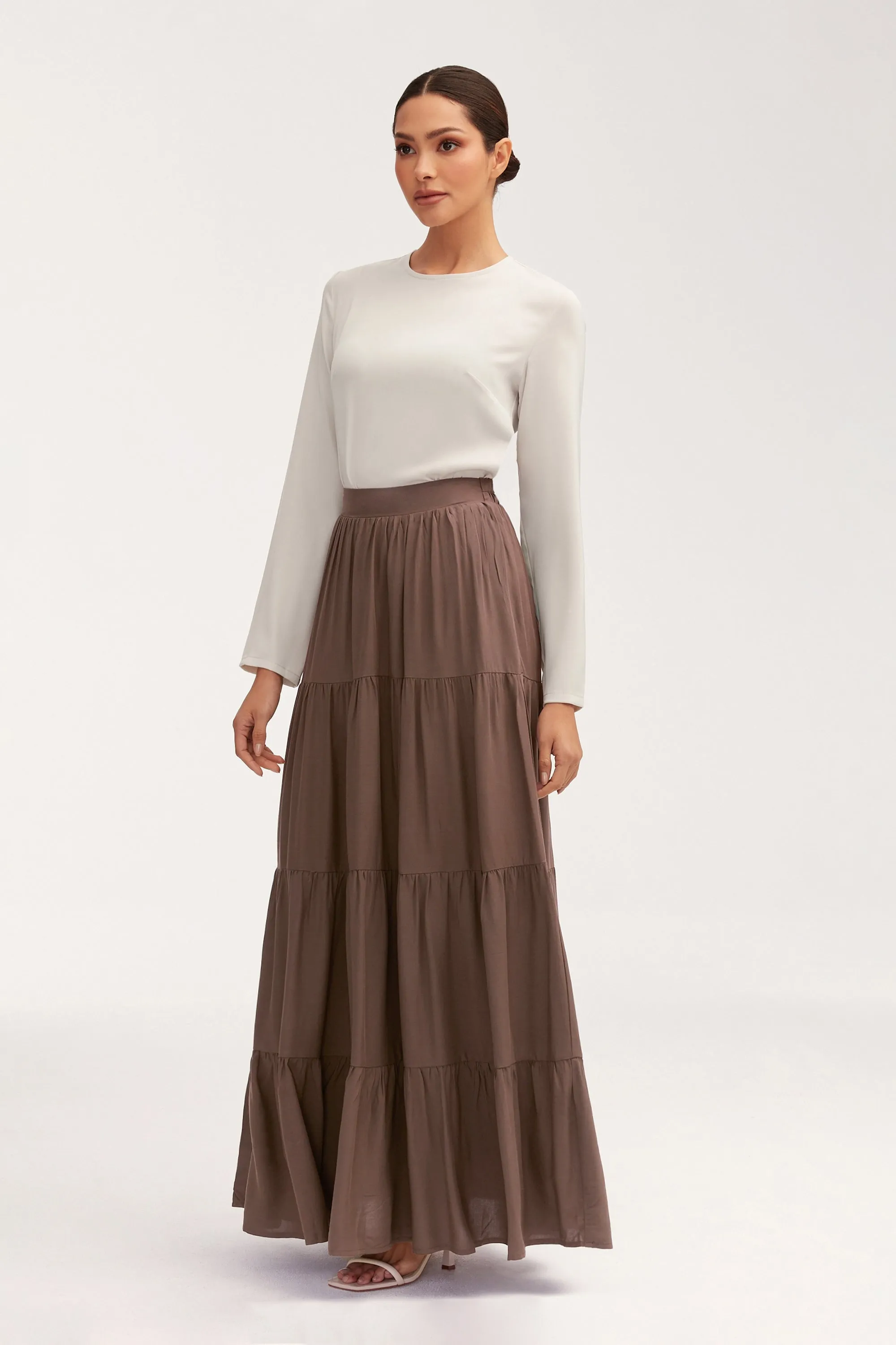 Sana Maxi Skirt - Dark Brown