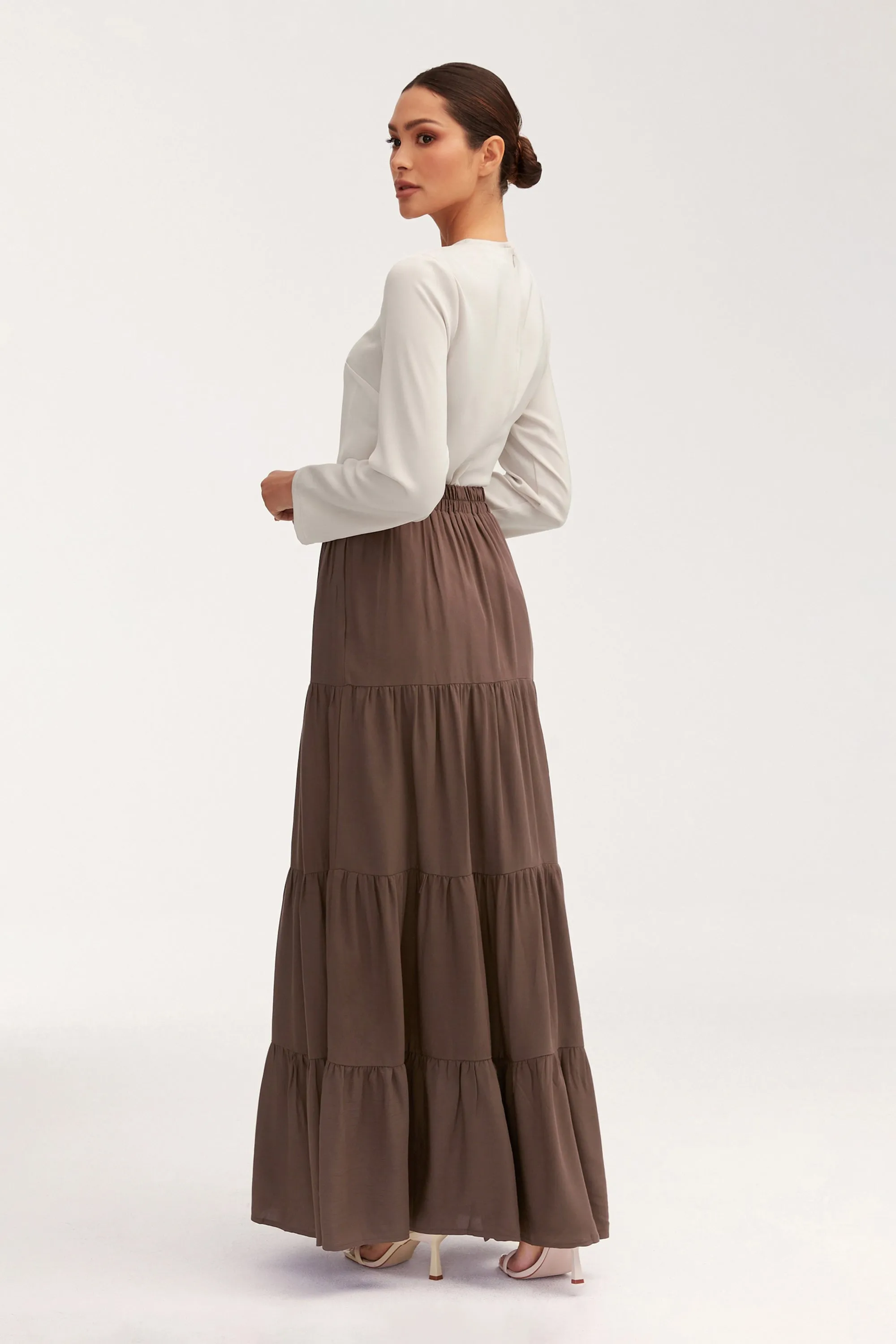 Sana Maxi Skirt - Dark Brown