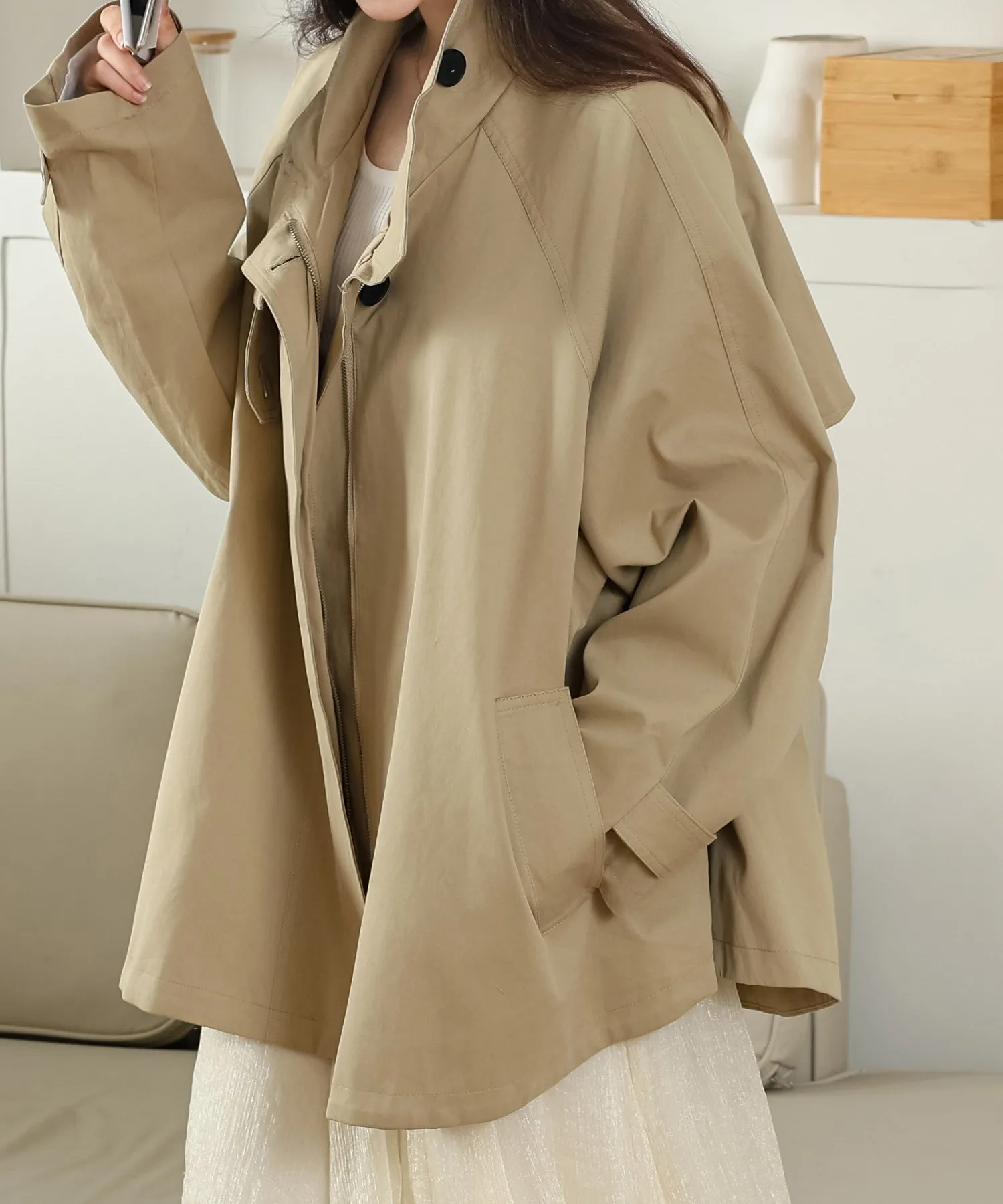 short trench coat