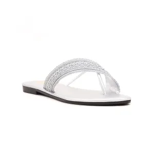 Silver Casual Chappal CL1308