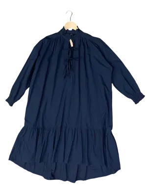 Size 1 - SUKU Navy Tie-Front Dress