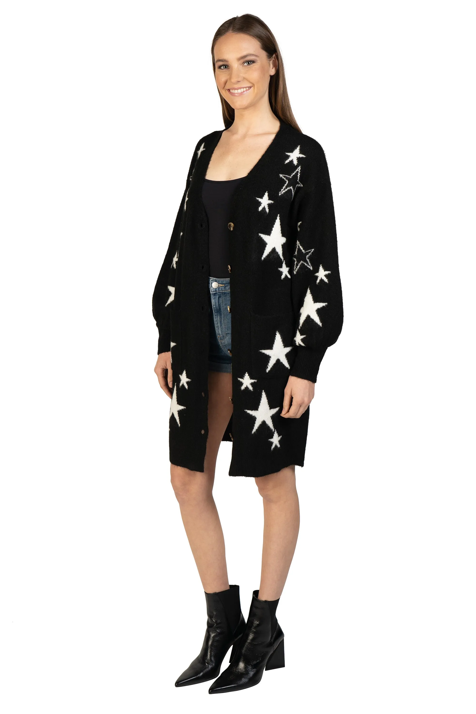 Star Knitted Cardigan