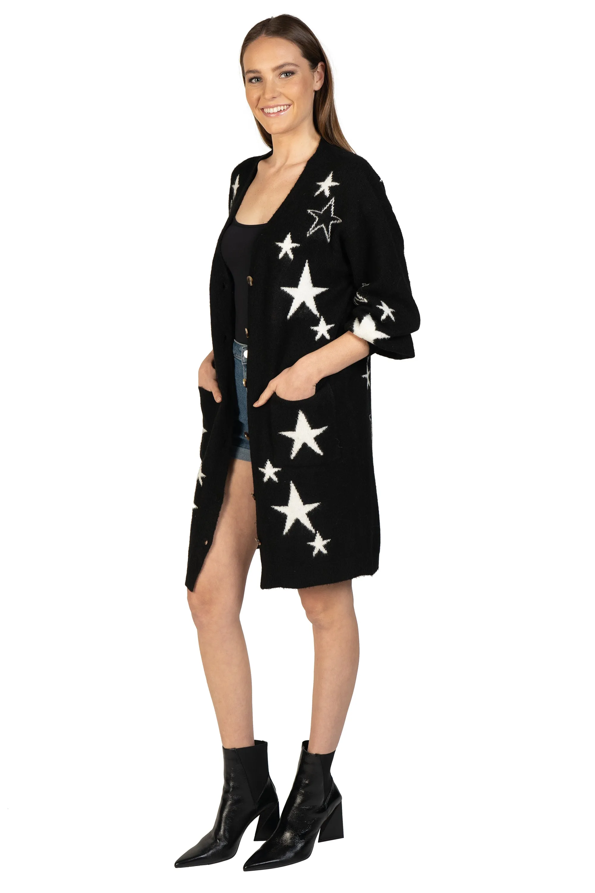 Star Knitted Cardigan