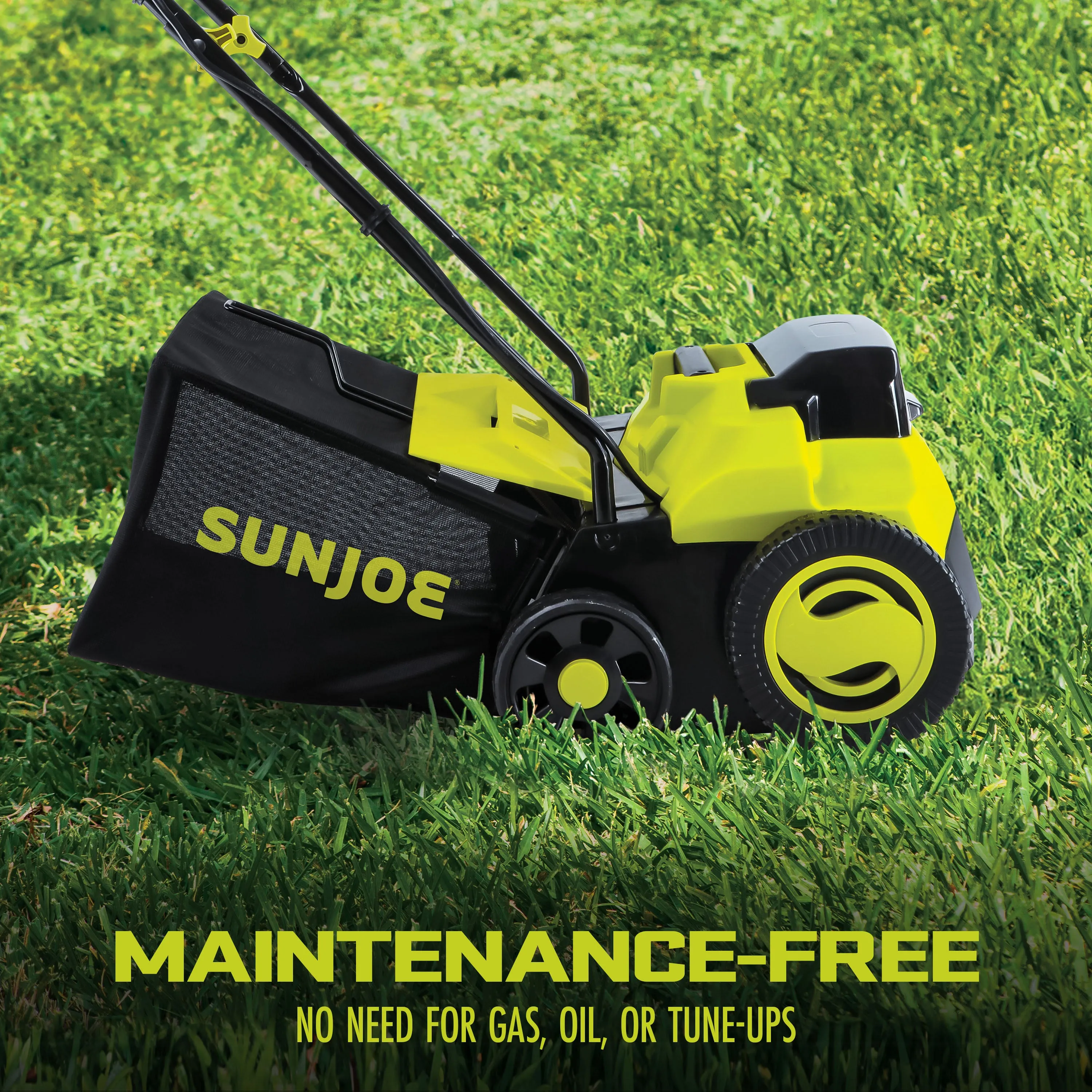 Sun Joe 24V-X2-DTS15-CT 24-Volt Cordless Scarifier   Dethatcher | 5-Depth Positions | 15-inch | Brushless Motor | Tool Only