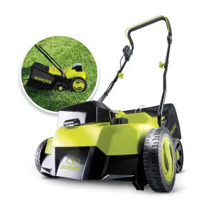 Sun Joe 24V-X2-DTS15-CT 24-Volt Cordless Scarifier   Dethatcher | 5-Depth Positions | 15-inch | Brushless Motor | Tool Only