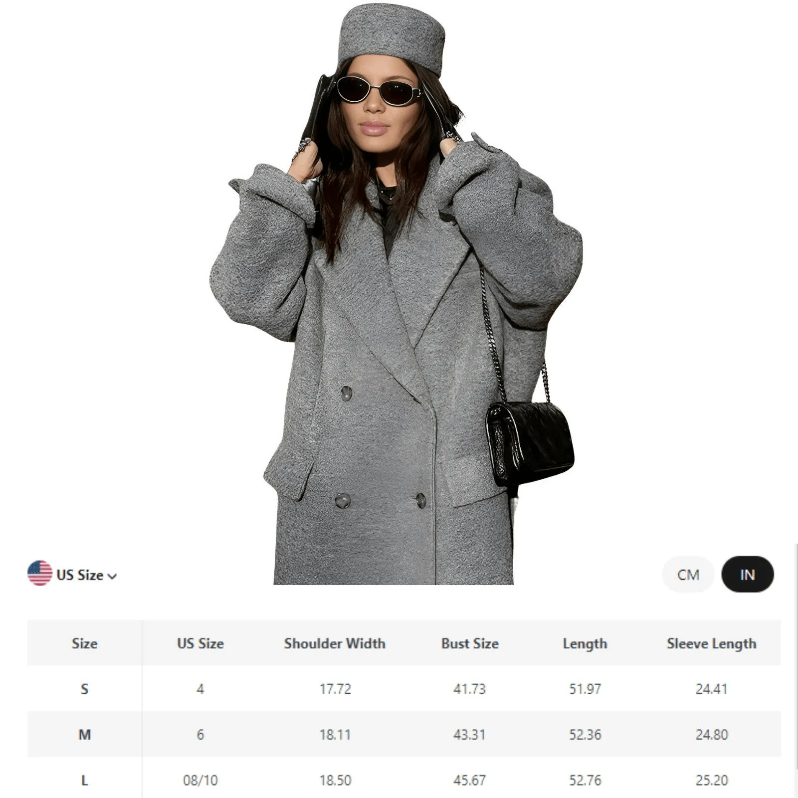 Turn Down Collar Women's Long Coat Oversized Retro Long Sleeve Maxi Coats Female Elegant Chic Women's Coat Double Breasted