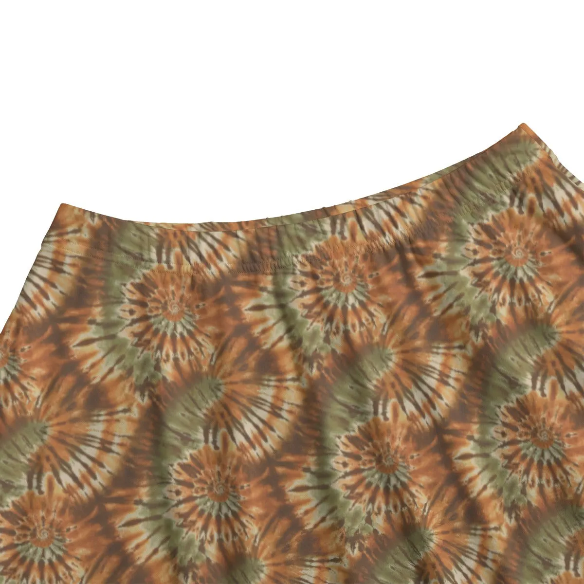 Vampire Art Edgy Trendsetter Maxi Skirt With Pockets - Tie Dye in Earthy Colours