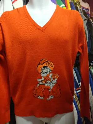 Vintage 80s OKLAHOMA STATE UNIVERSITY COWBOYS NCAA Sweater S