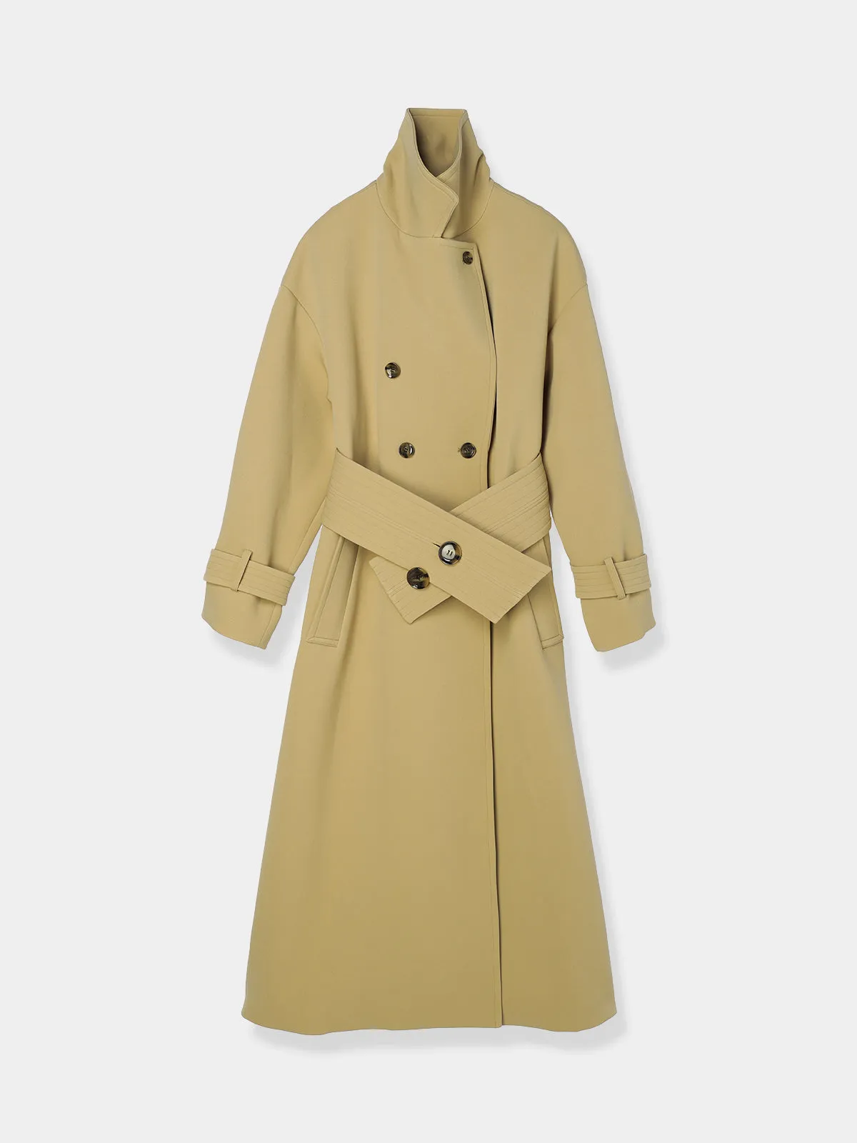 Wide belt  Trench coat